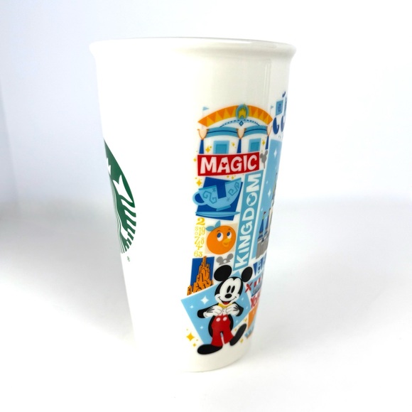 Starbucks Disney Magic Kingdom Yo Ho A Pirates Life 12 oz Ceramic Tumbler NO LID - Picture 3 of 12